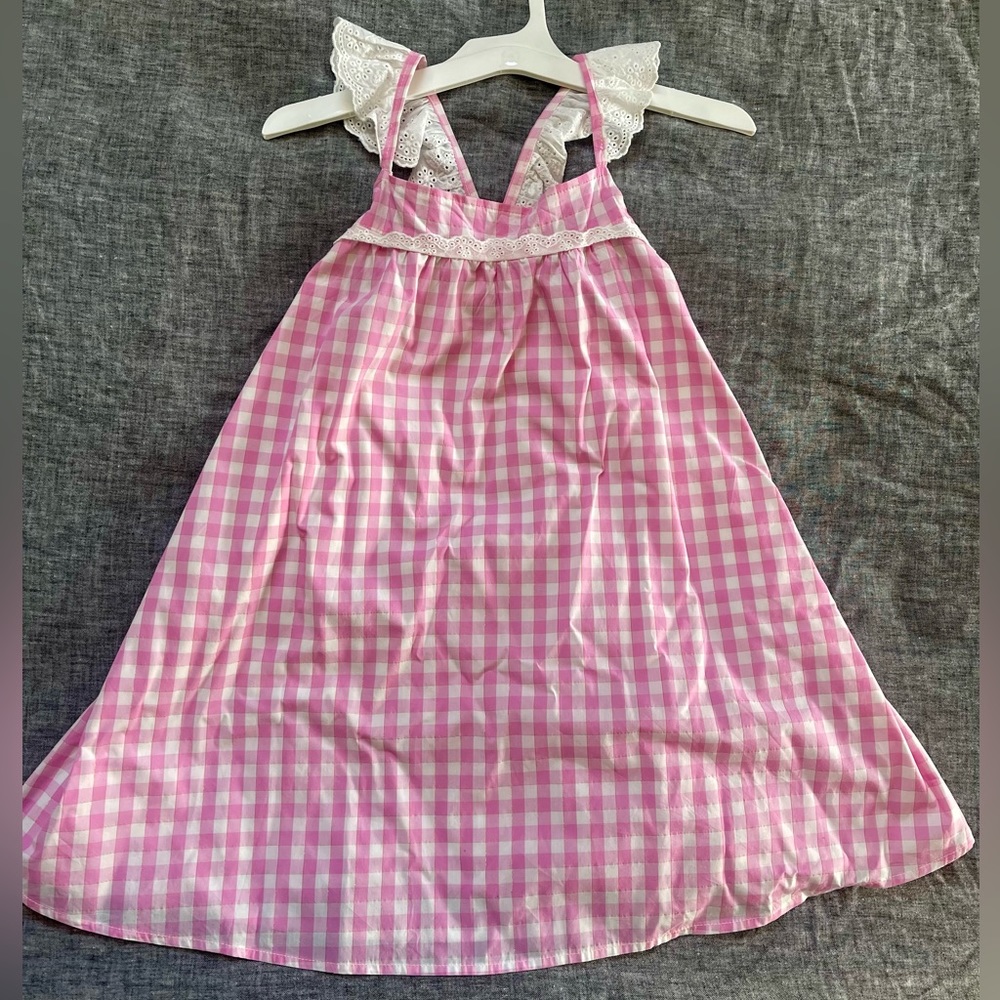 Girls gingham sundress. Size 7